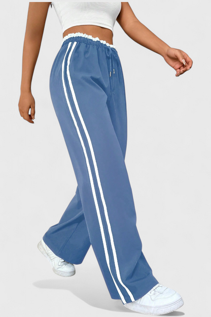 Alanys Side-Detail Flared Sport Pants