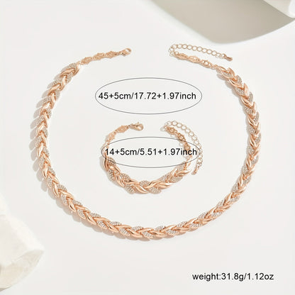 Fishtail Crystal Jewelry Set