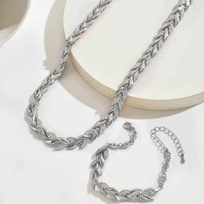 Fishtail Crystal Jewelry Set
