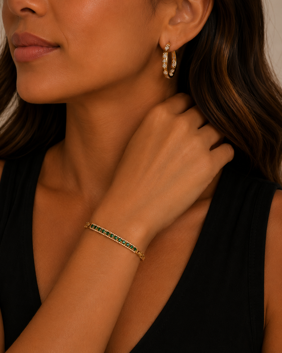 Green and Gold Bracelet