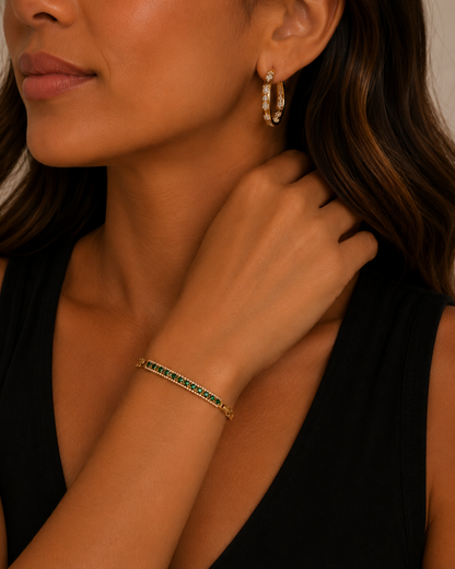Green and Gold Bracelet