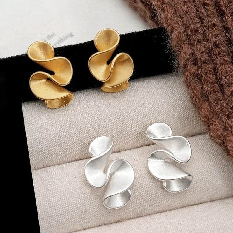 Earrings in Silver and 18K Gold