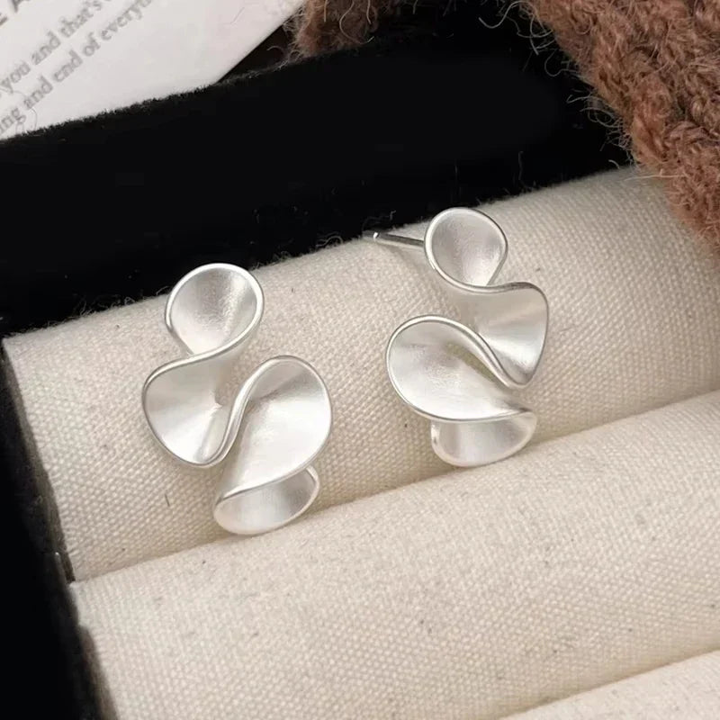 Earrings in Silver and 18K Gold