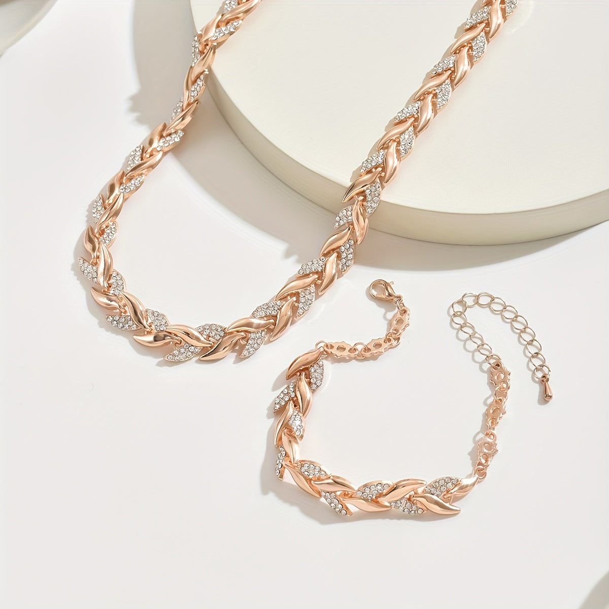 Fishtail Crystal Jewelry Set