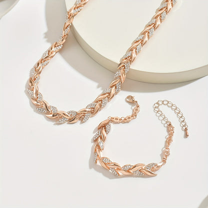 Fishtail Crystal Jewelry Set